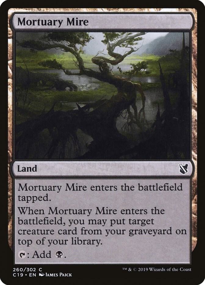 Mortuary Mire 260 card from Commander 2019