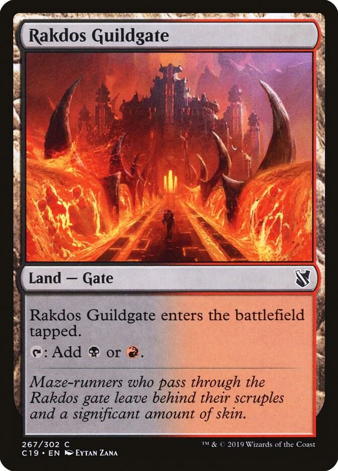 Rakdos Guildgate 267 card from Commander 2019
