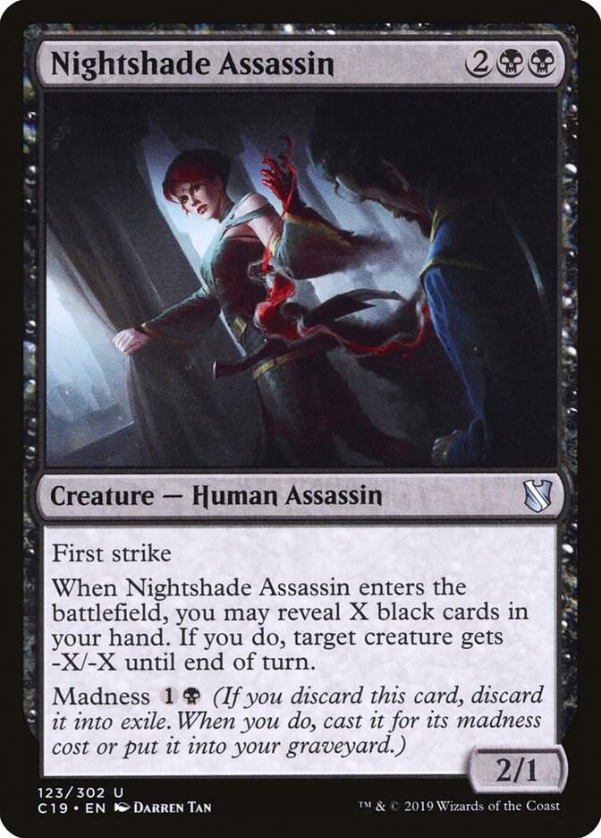 Nightshade Assassin 123 card from Commander 2019