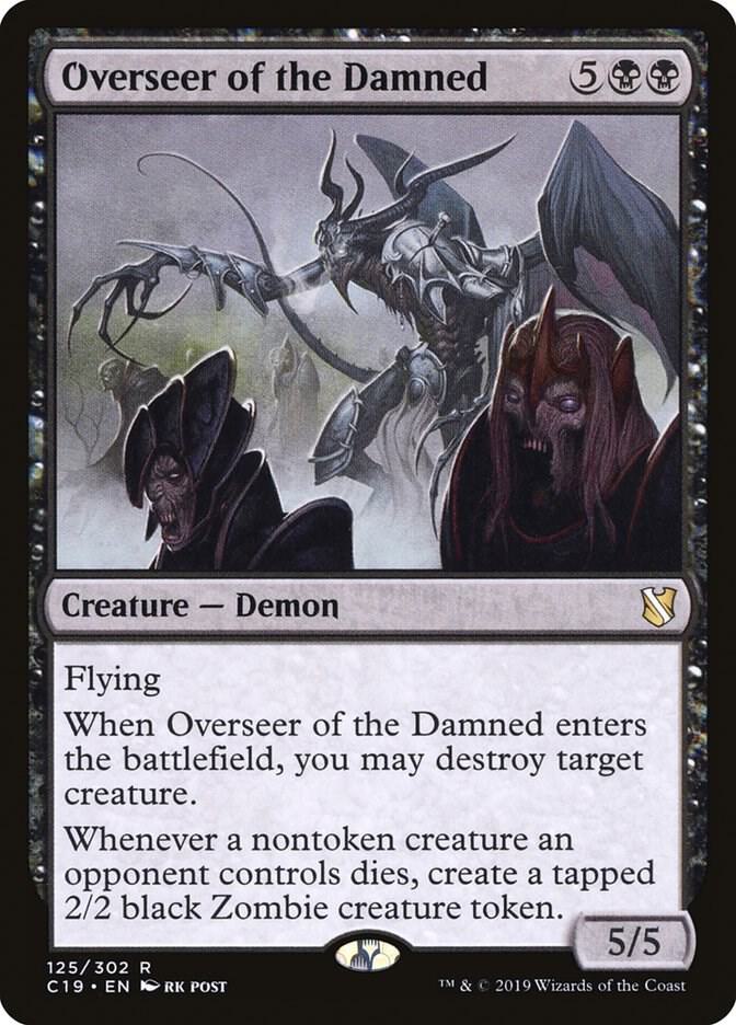 Overseer of the Damned 125 card from Commander 2019