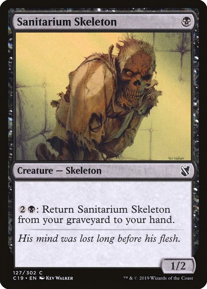 Sanitarium Skeleton 127 card from Commander 2019