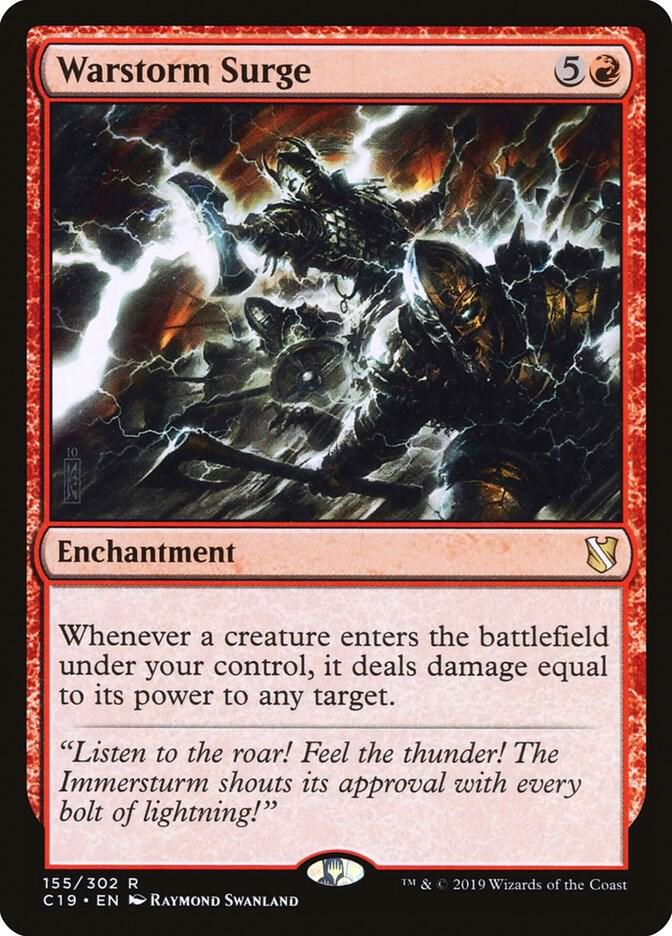 Warstorm Surge 155 card from Commander 2019