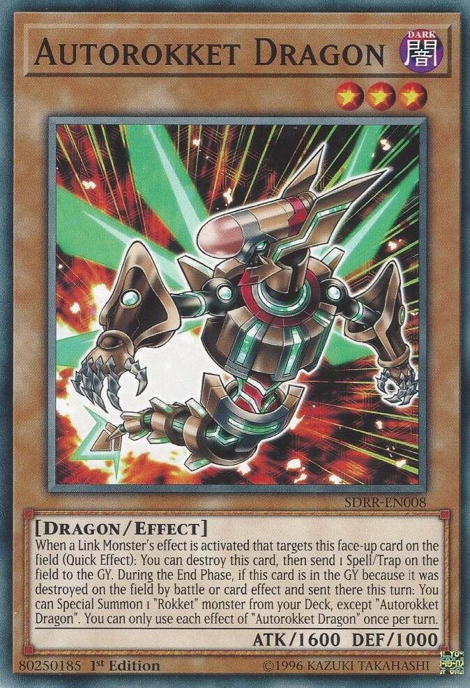 Autorokket Dragon SDRR-EN008 card from Structure Deck: Rokket Revolt