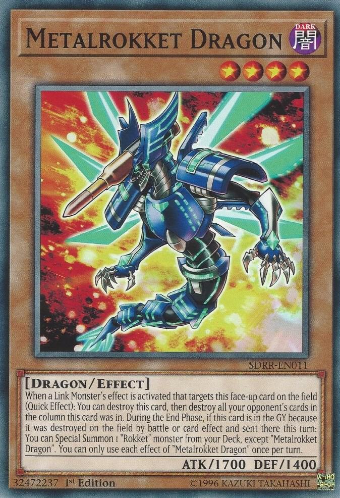 Metalrokket Dragon SDRR-EN011 card from Structure Deck: Rokket Revolt