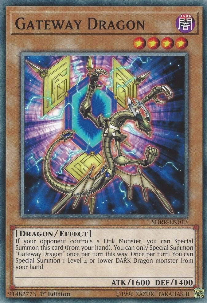 Gateway Dragon SDRR-EN013 card from Structure Deck: Rokket Revolt