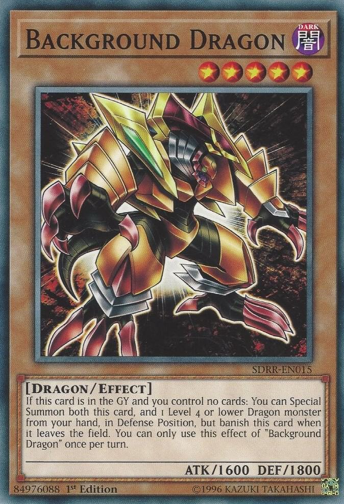 Background Dragon SDRR-EN015 card from Structure Deck: Rokket Revolt