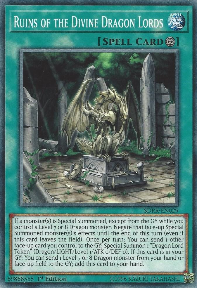 Ruins of the Divine Dragon Lords SDRR-EN029 card from Structure Deck: Rokket Revolt