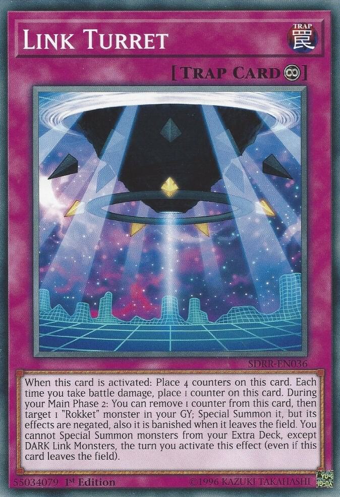 Link Turret SDRR-EN036 card from Structure Deck: Rokket Revolt
