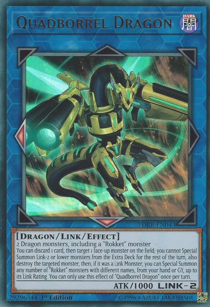 Quadborrel Dragon SDRR-EN043 card from Structure Deck: Rokket Revolt