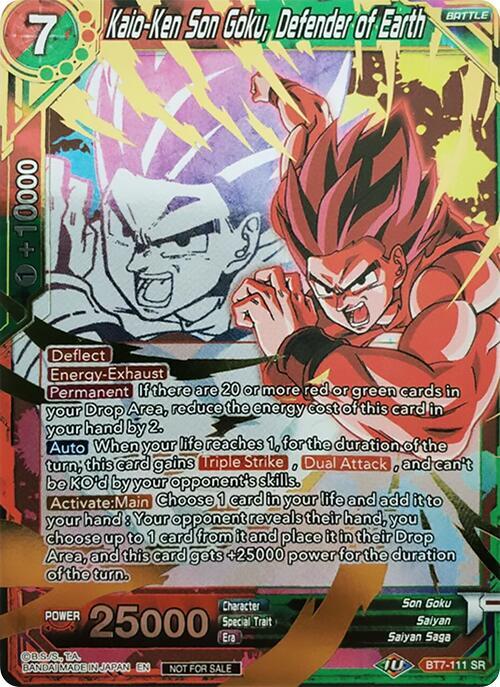 Kaio-Ken Son Goku, Defender of Earth (Event Pack 4) BT7-111 card from Promotion Cards