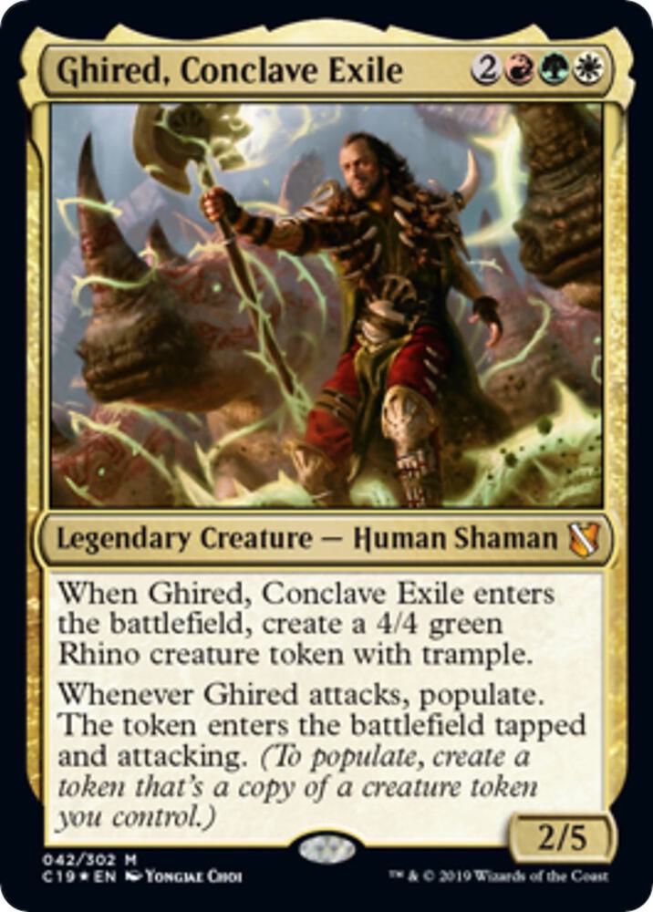 Ghired, Conclave Exile (Commander 2019) 42 card from Oversize Cards