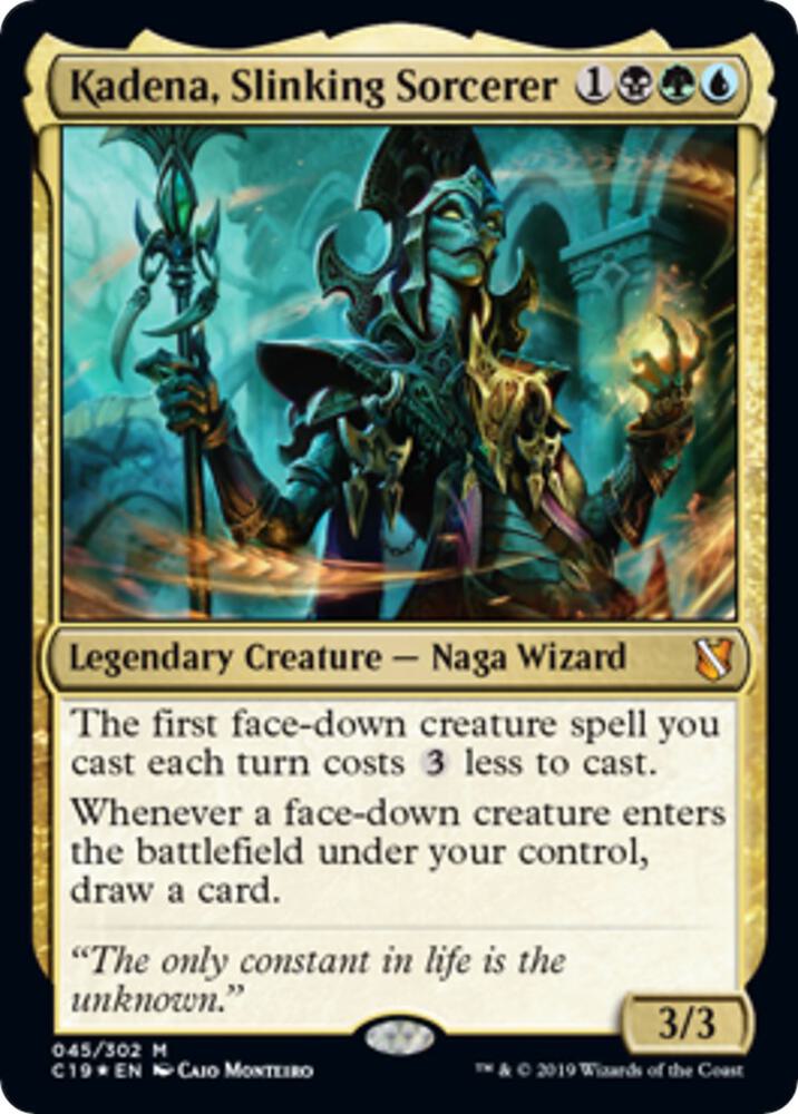 Kadena, Slinking Sorcerer (Commander 2019) 45 card from Oversize Cards