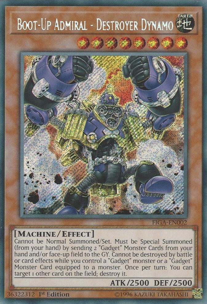 Boot-Up Admiral - Destroyer Dynamo FIGA-EN002 card from Fists of the Gadgets