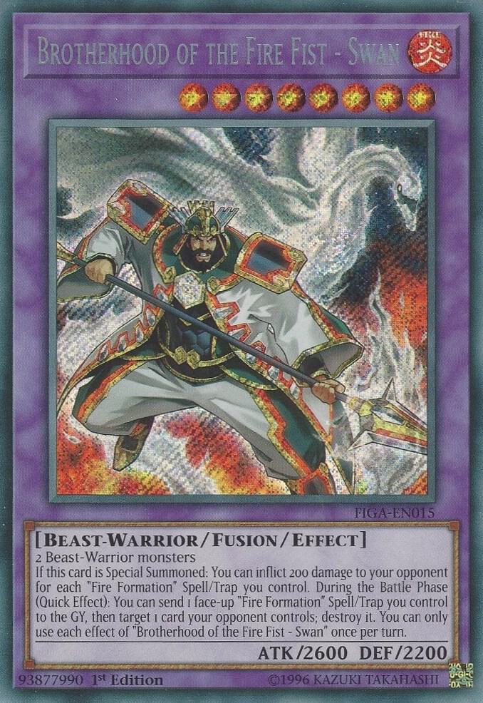 Brotherhood of the Fire Fist - Swan FIGA-EN015 card from Fists of the Gadgets