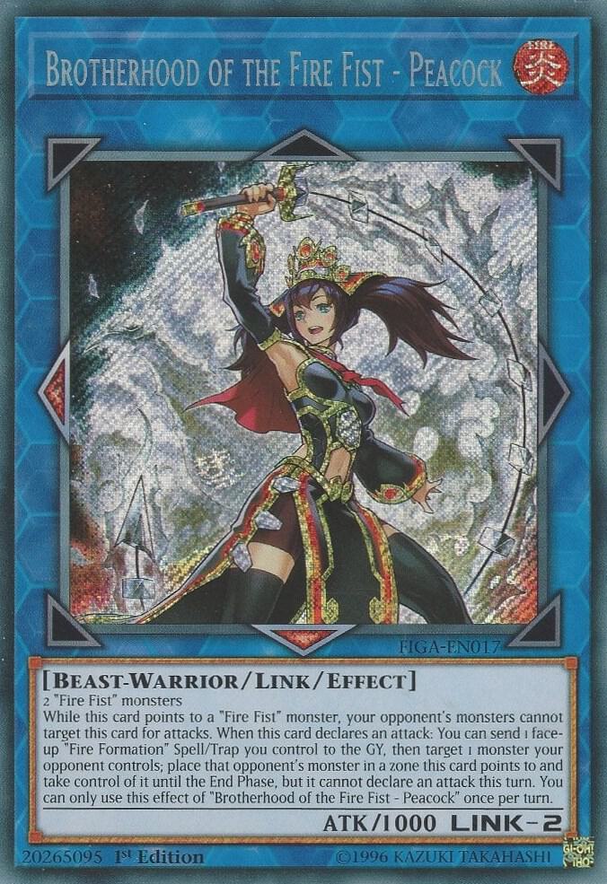 Brotherhood of the Fire Fist - Peacock FIGA-EN017 card from Fists of the Gadgets