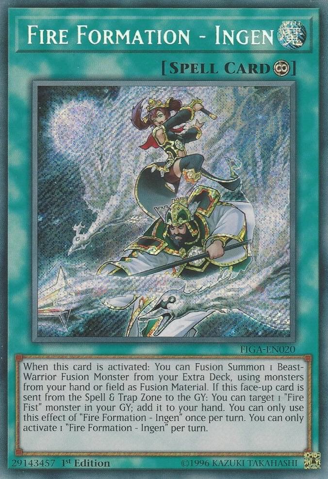 Fire Formation - Ingen FIGA-EN020 card from Fists of the Gadgets