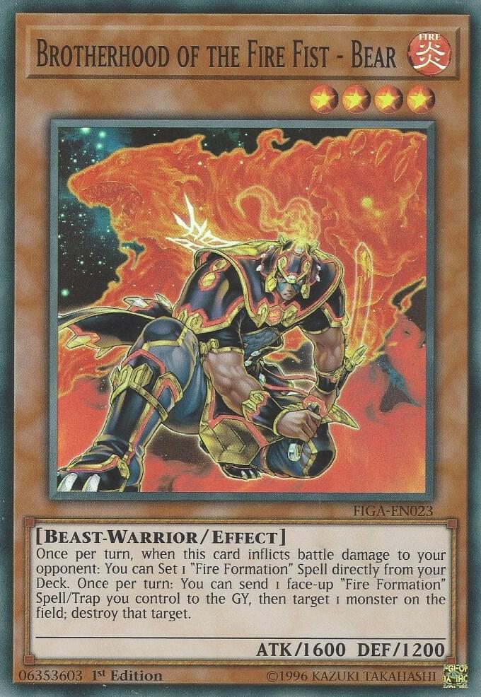 Brotherhood of the Fire Fist - Bear FIGA-EN023 card from Fists of the Gadgets