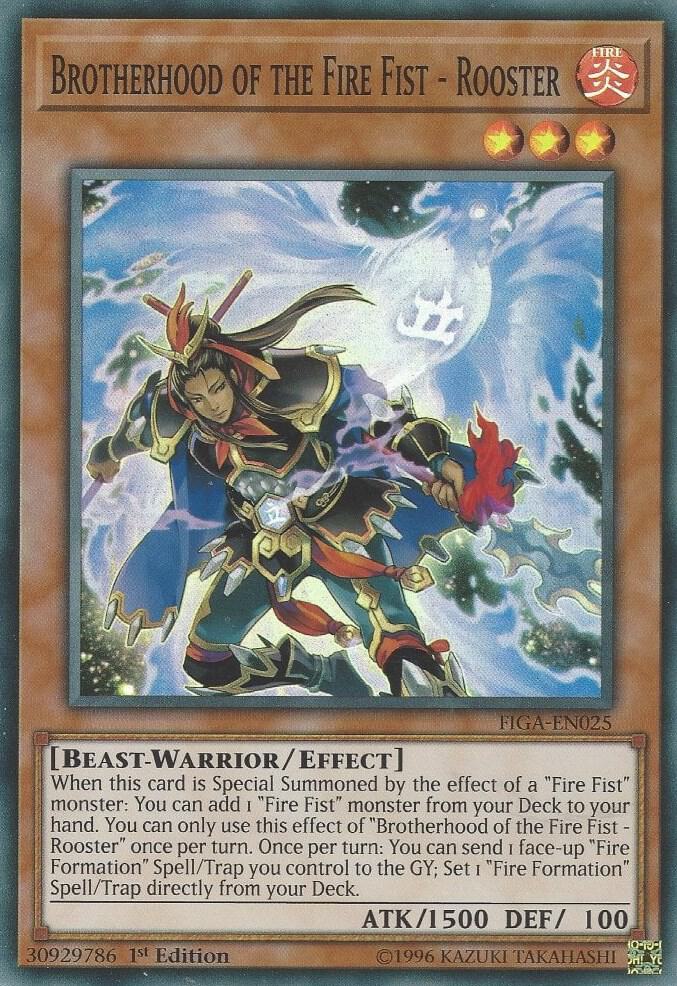 Brotherhood of the Fire Fist - Rooster FIGA-EN025 card from Fists of the Gadgets