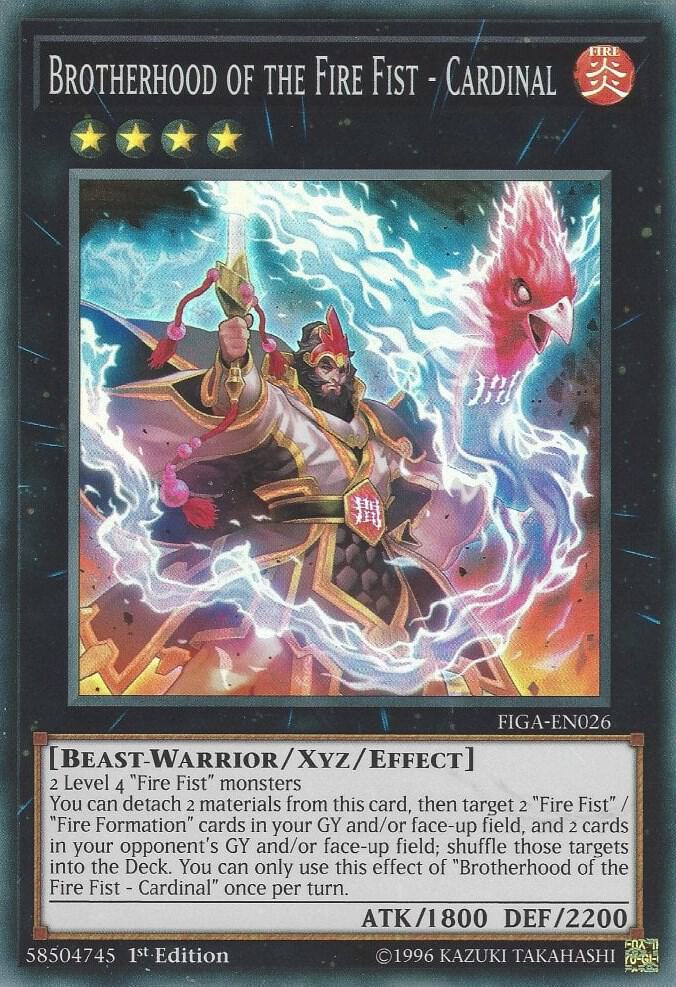 Brotherhood of the Fire Fist - Cardinal FIGA-EN026 card from Fists of the Gadgets