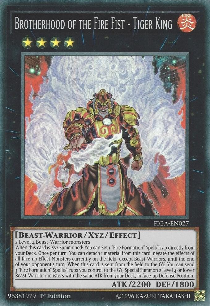 Brotherhood of the Fire Fist - Tiger King FIGA-EN027 card from Fists of the Gadgets
