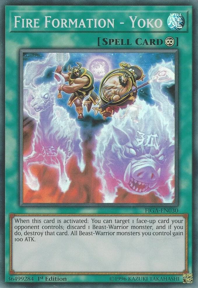 Fire Formation - Yoko FIGA-EN030 card from Fists of the Gadgets