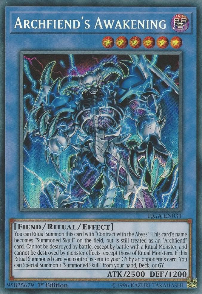 Archfiend's Awakening FIGA-EN031 card from Fists of the Gadgets