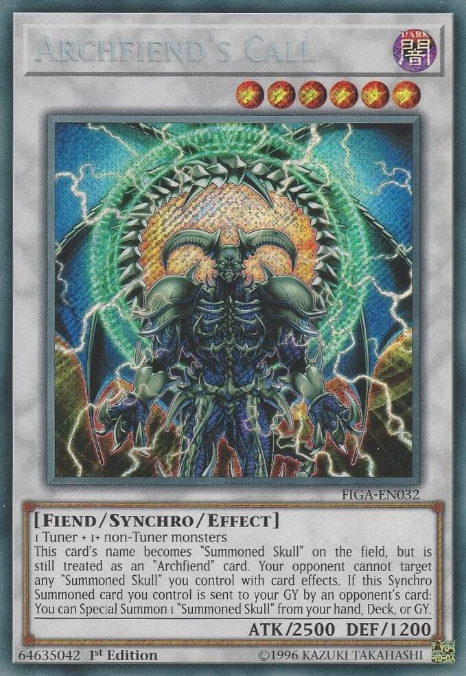 Archfiend's Call FIGA-EN032 card from Fists of the Gadgets