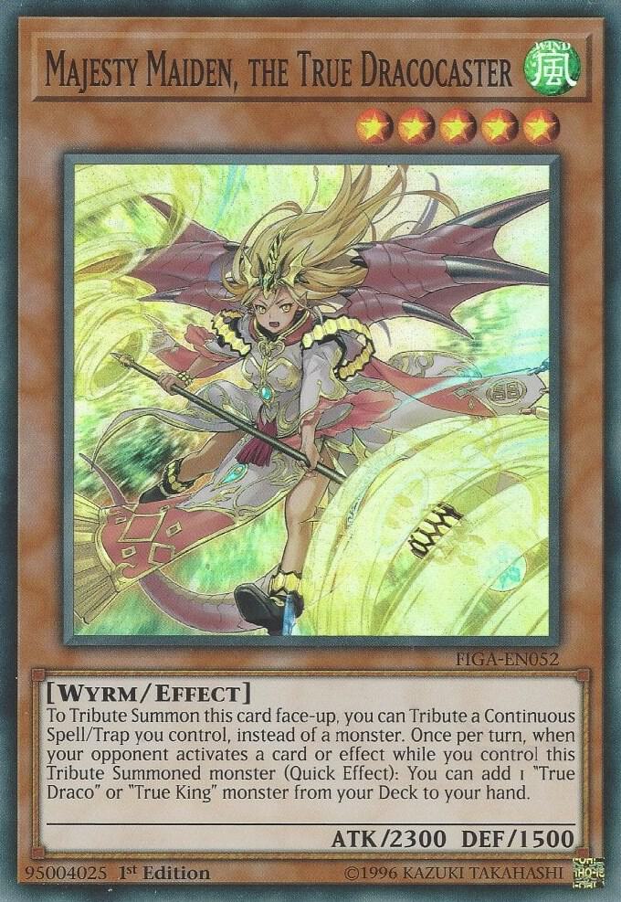 Majesty Maiden, the True Dracocaster FIGA-EN052 card from Fists of the Gadgets
