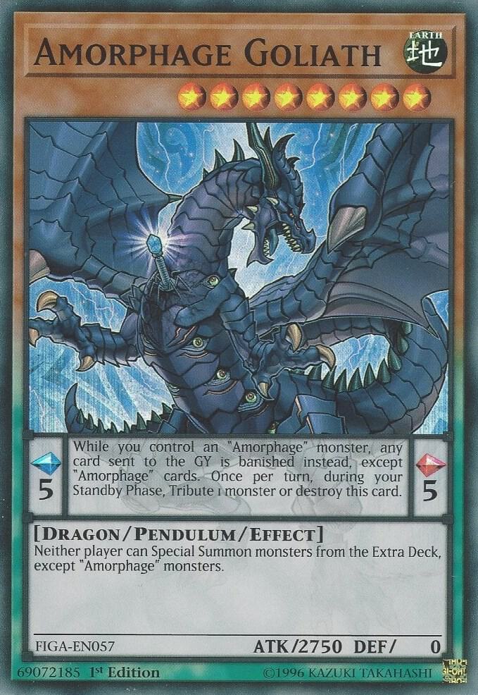 Amorphage Goliath FIGA-EN057 card from Fists of the Gadgets