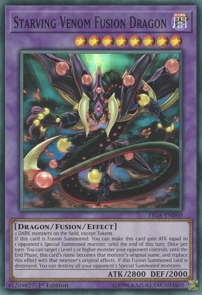 Starving Venom Fusion Dragon FIGA-EN060 card from Fists of the Gadgets