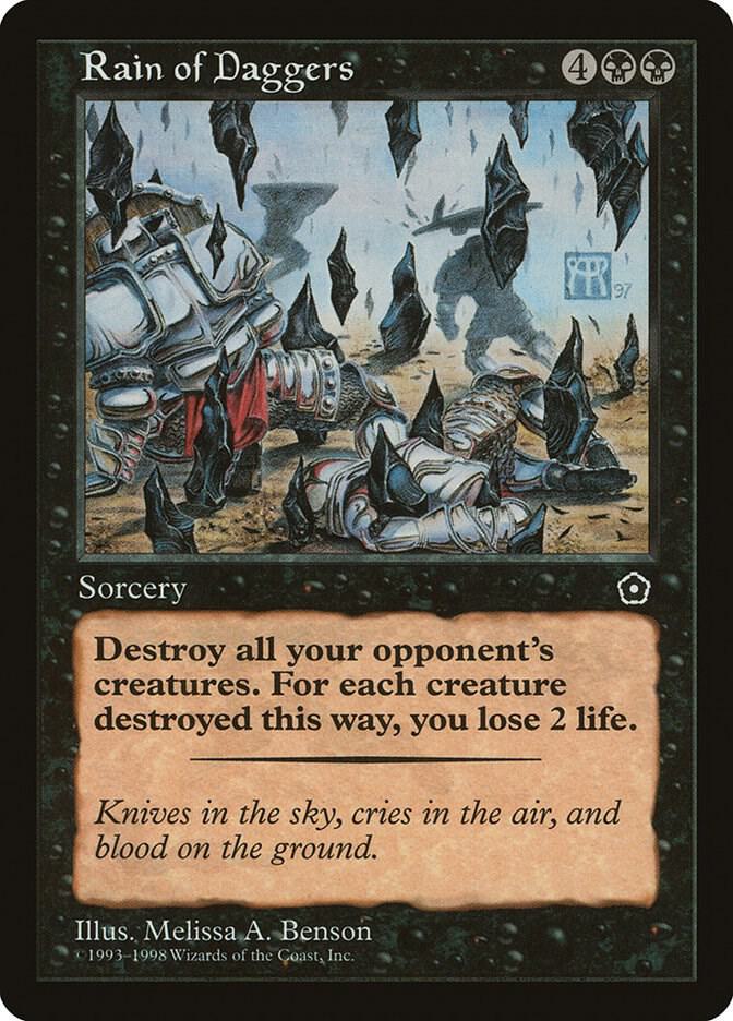 Rain of Daggers card from Portal Second Age