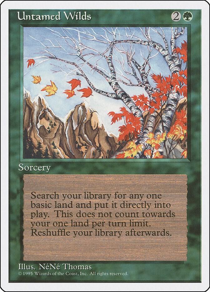 Untamed Wilds card from Fourth Edition