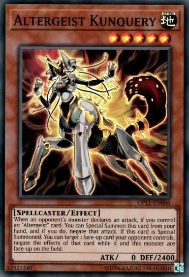 Altergeist Kunquery OP11-EN006 card from OTS Tournament Pack 11