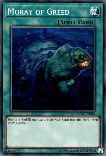 Moray of Greed OP11-EN019 card from OTS Tournament Pack 11