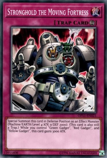 Stronghold the Moving Fortress OP11-EN021 card from OTS Tournament Pack 11
