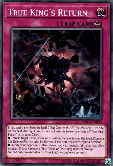 True King's Return OP11-EN025 card from OTS Tournament Pack 11