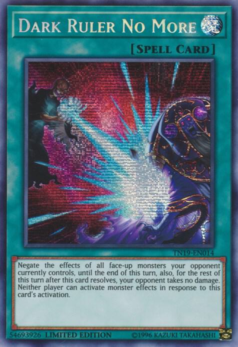 Dark Ruler No More TN19-EN014 card from 2019 Gold Sarcophagus Tin