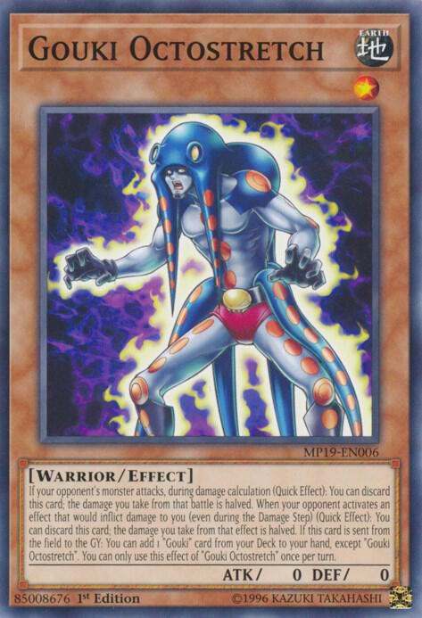 Gouki Octostretch MP19-EN006 card from 2019 Gold Sarcophagus Tin Mega Pack