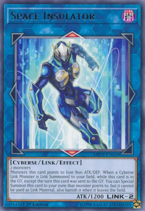 Space Insulator MP19-EN020 card from 2019 Gold Sarcophagus Tin Mega Pack