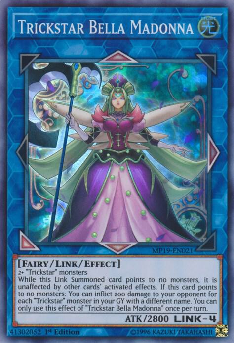 Trickstar Bella Madonna MP19-EN021 card from 2019 Gold Sarcophagus Tin Mega Pack