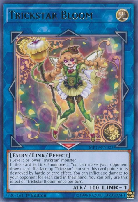 Trickstar Bloom MP19-EN022 card from 2019 Gold Sarcophagus Tin Mega Pack
