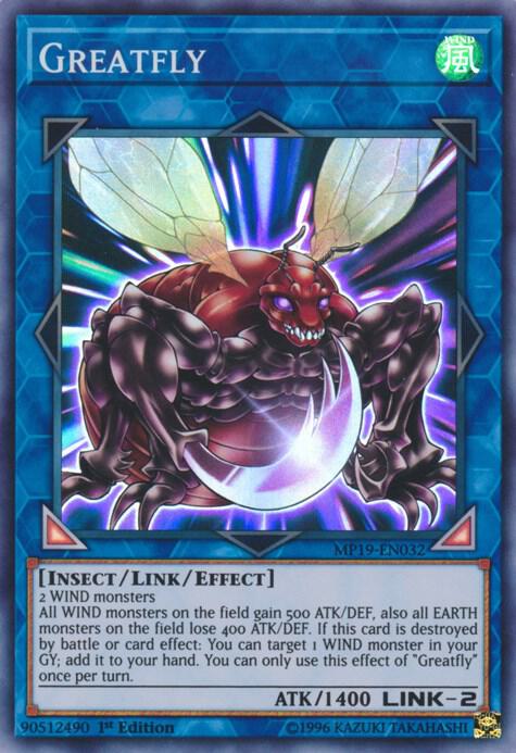 Greatfly MP19-EN032 card from 2019 Gold Sarcophagus Tin Mega Pack