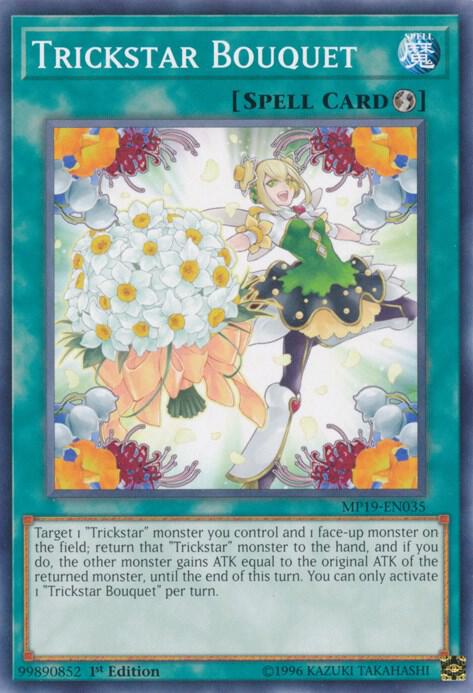 Trickstar Bouquet MP19-EN035 card from 2019 Gold Sarcophagus Tin Mega Pack