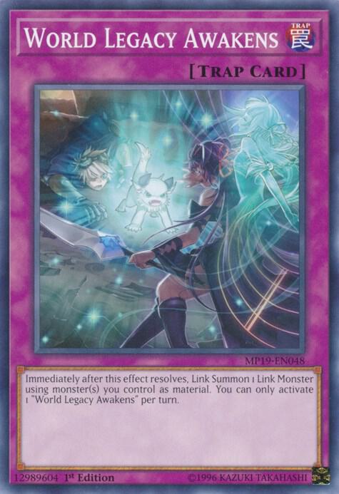 World Legacy Awakens MP19-EN048 card from 2019 Gold Sarcophagus Tin Mega Pack