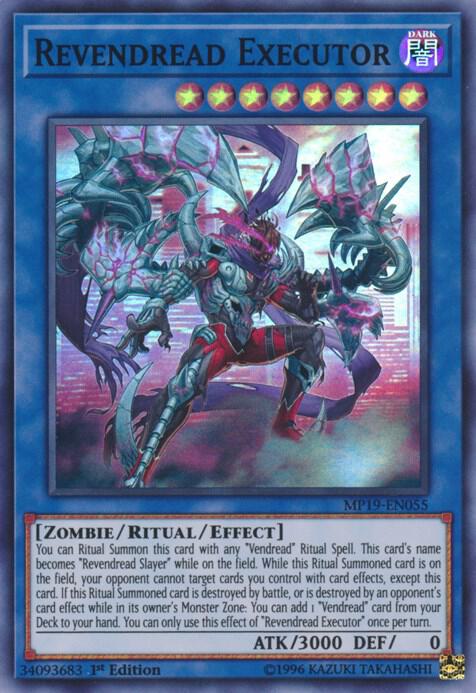 Revendread Executor MP19-EN055 card from 2019 Gold Sarcophagus Tin Mega Pack