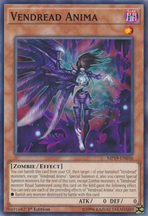 Vendread Anima MP19-EN056 card from 2019 Gold Sarcophagus Tin Mega Pack