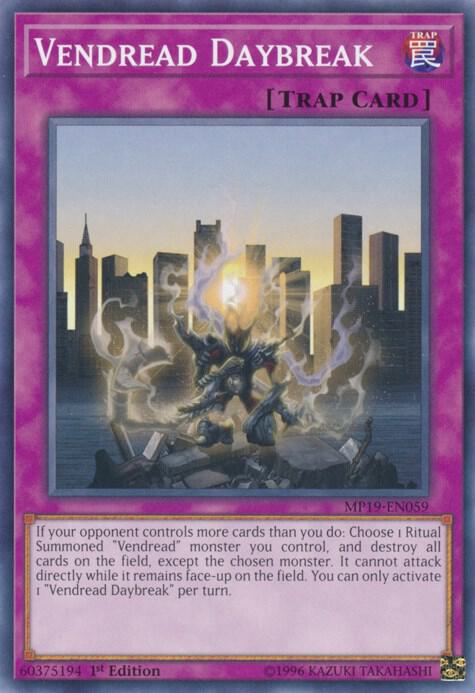 Vendread Daybreak MP19-EN059 card from 2019 Gold Sarcophagus Tin Mega Pack
