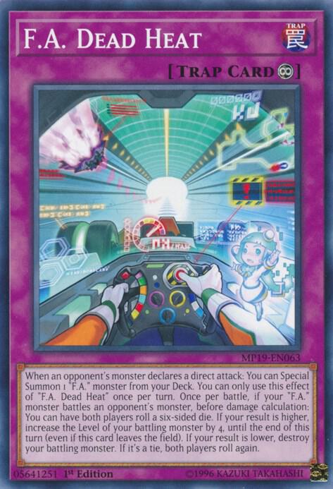 F.A. Dead Heat MP19-EN063 card from 2019 Gold Sarcophagus Tin Mega Pack