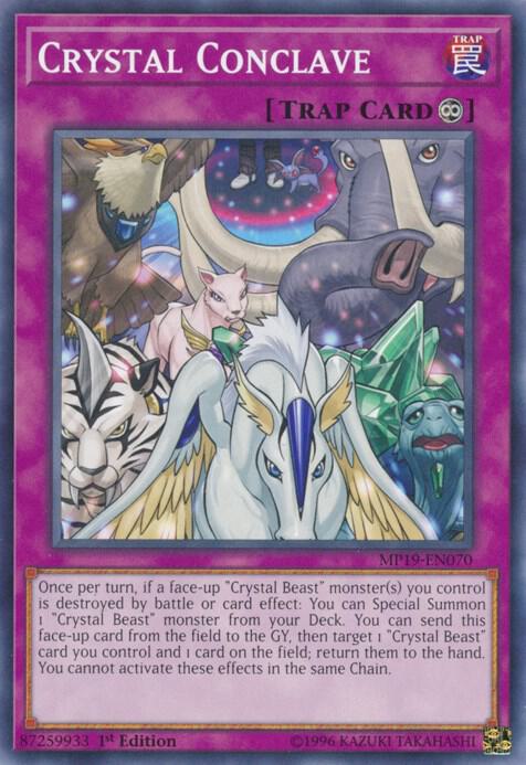 Crystal Conclave MP19-EN070 card from 2019 Gold Sarcophagus Tin Mega Pack