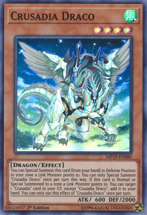 Crusadia Draco MP19-EN080 card from 2019 Gold Sarcophagus Tin Mega Pack